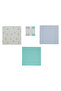 Cotton Baby Mouth Wipes Set of 6 Blue - 3