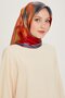 Abstract Patterned Twill Pure Silk Scarf 9233D 80