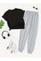 Women's Teddy Bear Printed Tracksuit Set T-Shirt Jogger Sweatpants - Bottom Top Set - 2