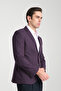 Vrdd Men's Burgundy-Navy Blue Oversized Regular Fit Mono Collar Casual Blazer Jacket - 3
