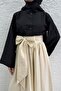 Minimalist Oversize Bat Sleeve Poplin Women's Shirt - Black - 2