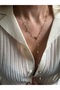 Stainless Steel Mini Stone Y Necklace - 3