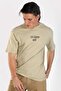 Nigel Men's 100% Cotton O-Neck T-Shirt Beige - 3