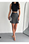 Women's Battery Detail Inside Shorts Leggings Mini Skirt Belted Model - 3
