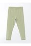 Lcw Kids Ecru Crew Neck Butterfly Girls' T-Shirt and Leggings 2-Piece - 6