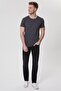 Baines Men's 100% Cotton Crew Neck T-Shirt Dark Gray