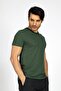 Pine 1 Men's 100% Cotton O-Neck T-Shirt Dark Green - 4