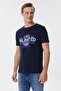 Unlimited Men's 100% Cotton Crew Neck T-Shirt Navy Blue - 3