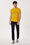 Joseph Men's 100% Cotton O-Neck T-Shirt Dark Yellow