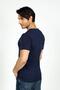 Mike Men's 100% Cotton O-Neck T-Shirt Navy Blue - 4
