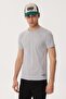 Gael Men's 100% Cotton O-Neck T-Shirt Gray Melange - 3