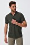 Newbernard Men's Polo Neck T-Shirt Olive - 2