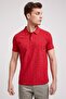 Pool Men's 100% Cotton Printed Polo Neck T-Shirt Red - 2