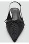 Pointed Toe Tie Detailed High Heels - 3