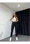 By-7437 Zero Black High Waist Lycra Mom Jeans Skinny Leg Jeans