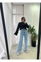 Benjamin Neo Women's High Waist Lycra Stretchy Jeans Blue Palazzo Jeans - 2