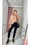 Roza Black Mom Jean High Waist Detail Boyfriend Jeans (Full fit) - 6