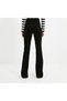 By-4327 Spanish Flare Jeans Colorfast Black High Waist Denim Pants - 2