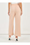 Solid Pintuck Detail Straight Fit Pants - 4