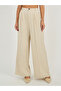 High Rise Pleat Front Detail Wide Leg Pants - 2