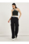 Contrast Waistband Cargo Joggers with Drawstring