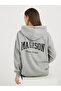 Oversized Longline  Slogan Hoodie