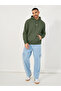 Embroidered Text Relaxed Fit Terry Hoodie - 2
