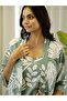 Pack of 3 - Floral Print Cotton Cami, Robe & Pyjama - 6