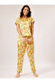 Green Floral Patterned Shirt Collar Satin Shorts Pajama Set