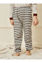Cartoon Printed T-Shirt & Striped Pyjama Set - 6