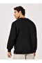 Slogan Print Longline Boxy Sweatshirt with Slide Slit - 5