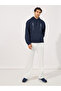 Minimal Front Statement Print Relaxed Fit Hoodie - 2