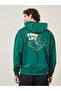 Oversized Front & Back Outdoor Puff Print Terry Hoodie - 6