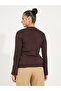 Regular Fit Ribbed Knit Sweater with Button Cuff Detail - 4