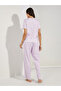 Ribbed AOP Lace Trim Shirt & Pyjama Set - 6