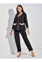 Fleece Trim Button Through Shirt & Pyjama Set