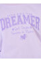 Slogan Print Sweatshirt with Dropped Shoulder - 3