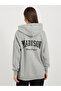 Oversized Longline  Slogan Hoodie - 4