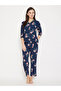 Floral Print Button Down Shirt & Pyjama Set - 2