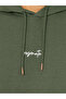 Embroidered Text Relaxed Fit Terry Hoodie - 3