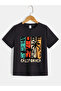 Surf Printed Combed Cotton Crew Neck T-Shirt for Kids