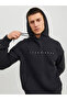 Logo Print Hoodie with Front Pocket