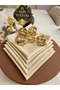 6-Piece Ramadan Special Gold Crescent and Lantern-Themed Plexiglass Napkin Ring Napkin Ring - 4