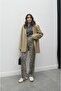 Coffee Washed Leopard Print Trousers