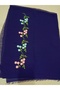 Elegant Floral Pattern Embroidered Crepe Fabric Prayer Cover, Dowry Mawlid Headcover No Needlework - 4