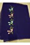 Elegant Floral Pattern Embroidered Crepe Fabric Prayer Cover, Dowry Mawlid Headcover No Needlework - 6