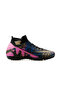 Laliga Mhs Black Gold Patterned Men's Astroturf Field Shoes Mhs-Black-Gold-Patterned Black
