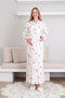 Melisa Nightgown and Dressing Gown Set / Maternity & Maternity 2-Piece Nightgown Set / Short Sleeve Nightgown - 3