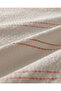 Linda Striped Double 100% Cotton Washable Seersucker Bed Sheet Pcs Duvet Cover Set - White/Coral - 6