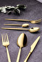 Mango Kitchen Helen Gold Steel Stainless 6 Person 36 Piece Cutlery Set 18/10 304 - 5